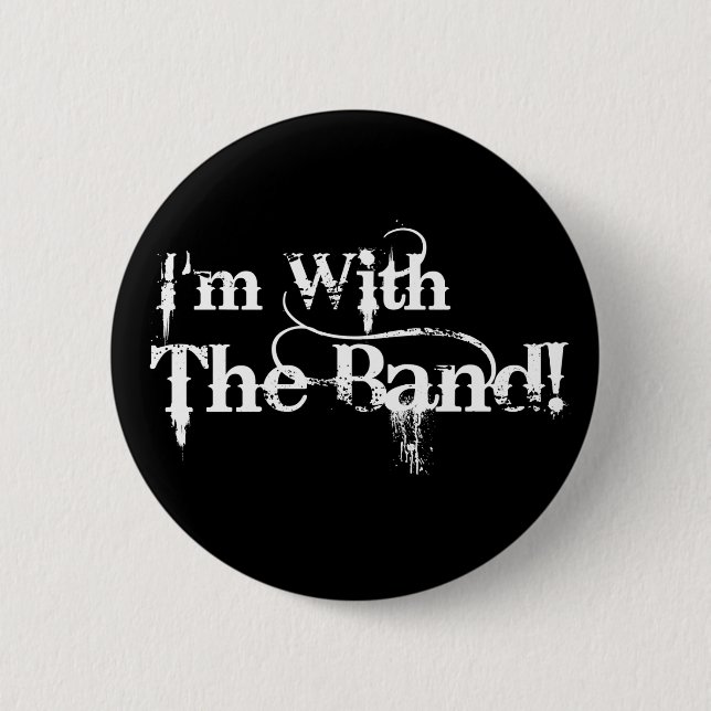 Badge Rond 5 Cm Je suis avec la bande ! (Devant)