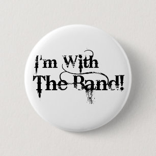 Badge Rond 5 Cm Je suis avec la bande !