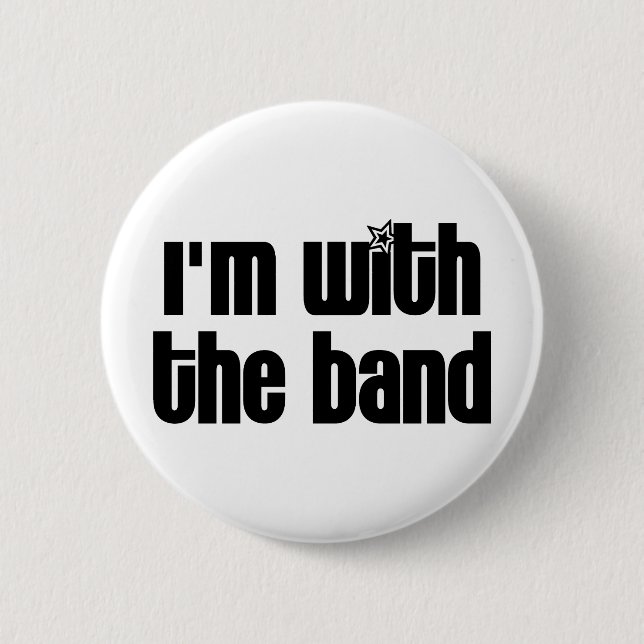 Badge Rond 5 Cm Je suis avec la bande (Devant)