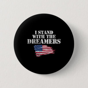 Badge Rond 5 Cm Je Suis Avec Les Rêveurs ! Pro-daca Pro-dreamer
