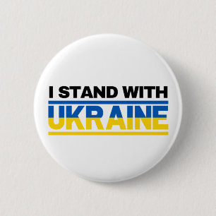 Badge Rond 5 Cm Je Suis Avec L'Ukraine
