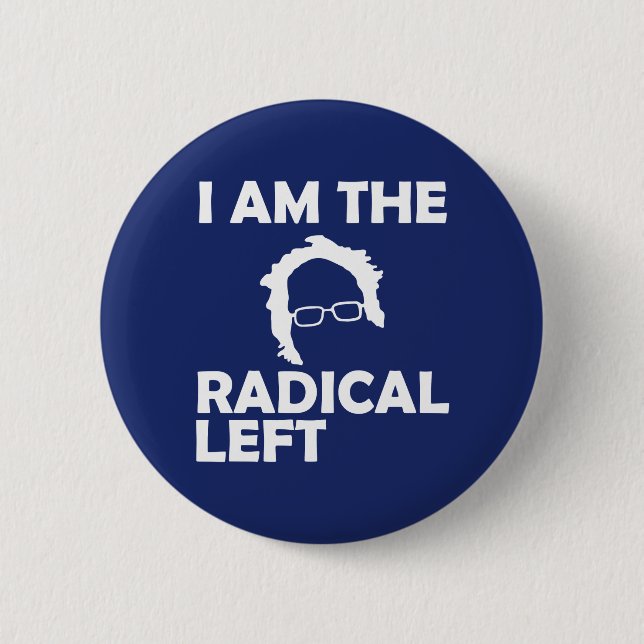 Badge Rond 5 Cm Je suis Bernie gauche radical 2020 (Devant)