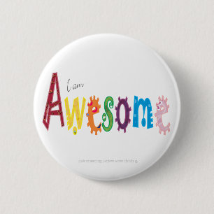 Badge Rond 5 Cm Je suis bouton impressionnant