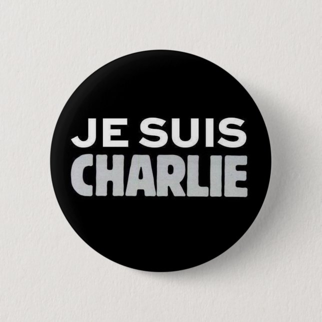 Badge Rond 5 Cm Je Suis Charlie (Devant)