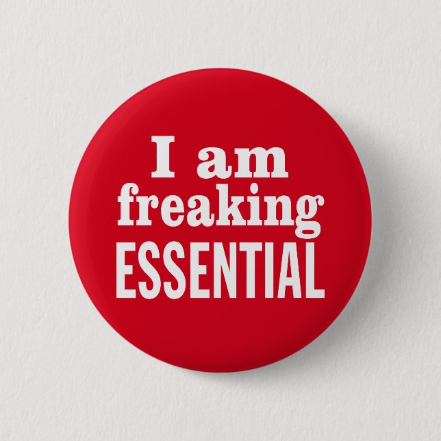 Badge Rond 5 Cm Je suis devenu inutile (Devant)