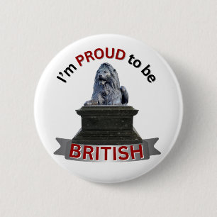 Badge Rond 5 Cm Je suis fier d'être britannique