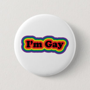 Badge Rond 5 Cm Je suis gai