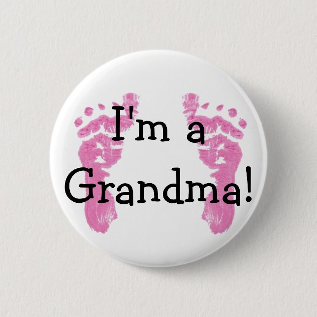 Badge Rond 5 Cm Je suis grand-mère ! (Devant)