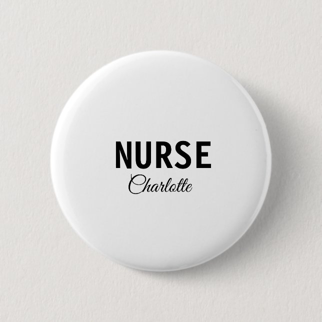 Badge Rond 5 Cm Je suis infirmière médecin expert ajouter votre no (Devant)