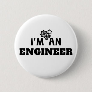 BADGE ROND 5 CM JE SUIS INGÉNIEUR -