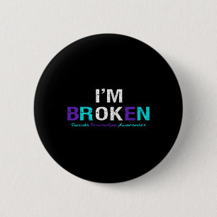 Badge Rond 5 Cm Je suis Invisible sur la prévention du suicide