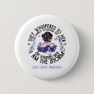 Badge Rond 5 Cm Je Suis La Conscience De La Tempête Du Colon Cance