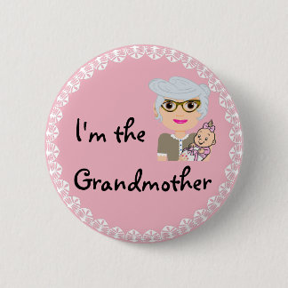 Badge Rond 5 Cm Je suis la grand-mère