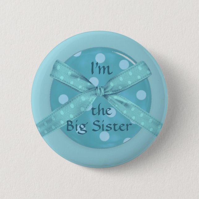 Badge Rond 5 Cm "Je suis la grande soeur " (Devant)