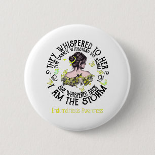 Badge Rond 5 Cm Je Suis La Sensibilisation À L'Endometriose