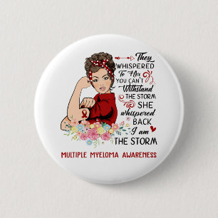 Badge Rond 5 Cm Je Suis La Tempête MULTIPLE MYELOMA Sensibilisatio