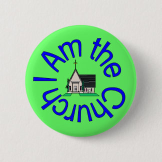 Badge Rond 5 Cm Je suis le bouton d'église