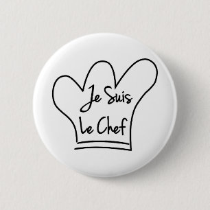 Badge Rond 5 Cm Je Suis Le Chef