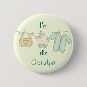 Badge Rond 5 Cm Je suis le grand-papa