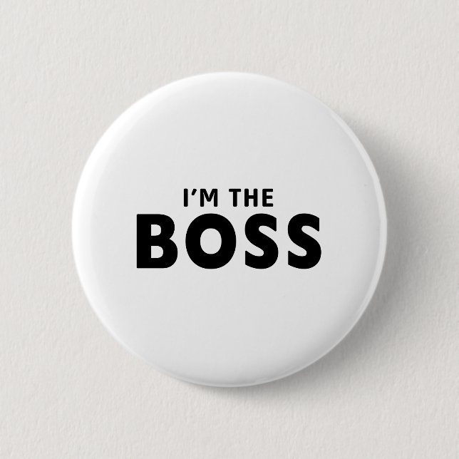 Badge Rond 5 Cm Je suis le patron (Devant)