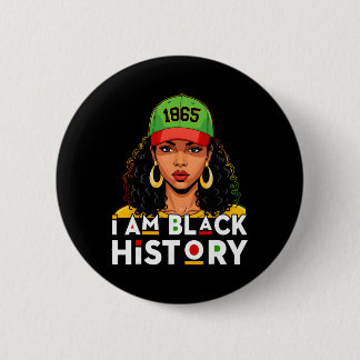 Badge Rond 5 Cm Je suis les femmes de l'histoire noire Mois de l'h