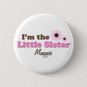 Badge Rond 5 Cm Je suis les fleurs de mod de petite soeur