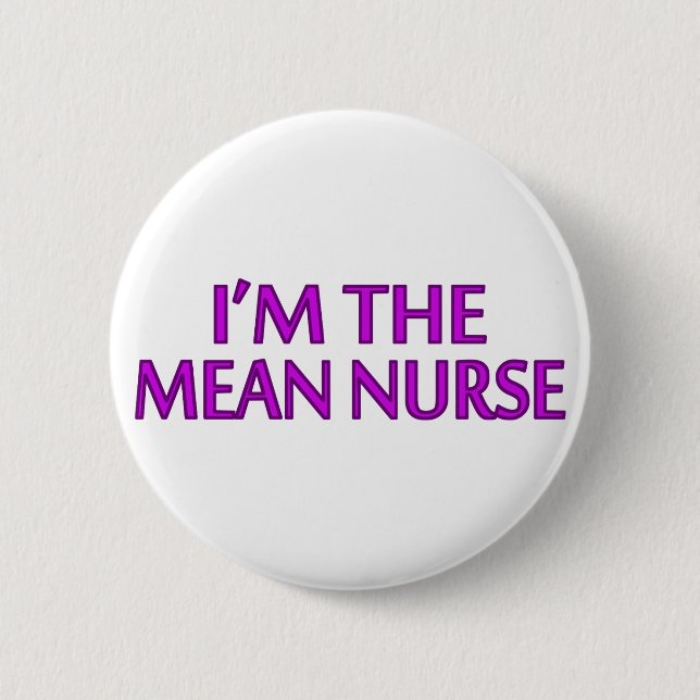 Badge Rond 5 Cm Je suis l'infirmière moyenne (Devant)