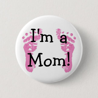 Badge Rond 5 Cm Je suis maman !
