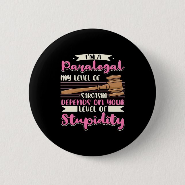 Badge Rond 5 Cm Je Suis Parajuridique (Devant)