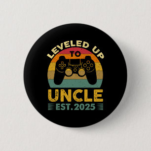 Badge Rond 5 Cm Je suis passé au rang d'oncle 2025 Je vais être l'