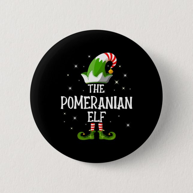 Badge Rond 5 Cm Je suis Poméranien Elf Famille de Correspondance G (Devant)