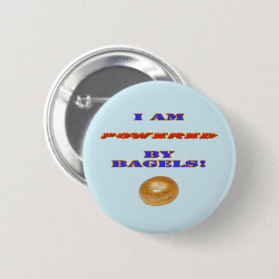 Badge Rond 5 Cm Je suis propulsé par des Bagels