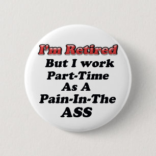 Badge Rond 5 Cm Je suis retiré