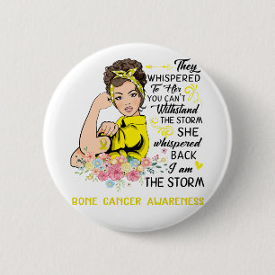 Badge Rond 5 Cm Je Suis Sensibilisation Au CANCER Oural