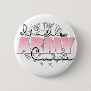 Badge Rond 5 Cm Je suis son armée Cutie