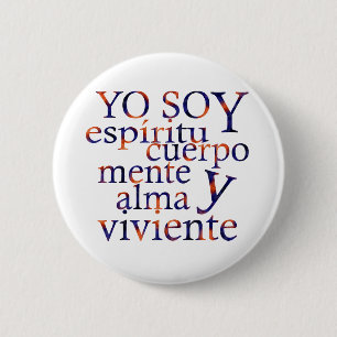 Badge Rond 5 Cm Je suis SpiritBodyMindSoul