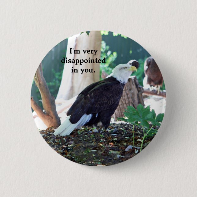 Badge Rond 5 Cm Je suis très déçu (Devant)