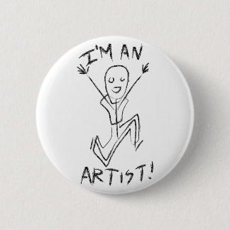 Badge Rond 5 Cm Je suis un artiste ! Bouton