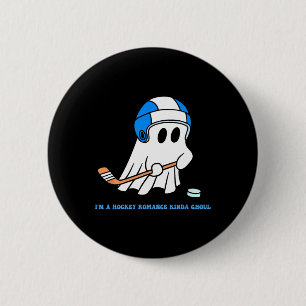 Badge Rond 5 Cm Je suis un genre de goule de la romance de hockey 
