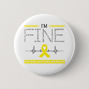 Badge Rond 5 Cm Je suis un guerrier de Sarcome