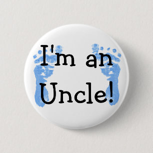 Badge Rond 5 Cm Je suis un oncle !