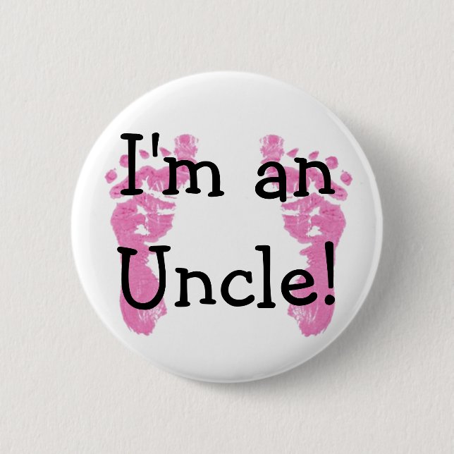 Badge Rond 5 Cm Je suis un oncle ! (Devant)
