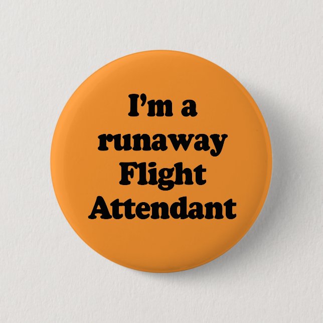 Badge Rond 5 Cm Je suis un steward (hôtesse de l'air) (Devant)