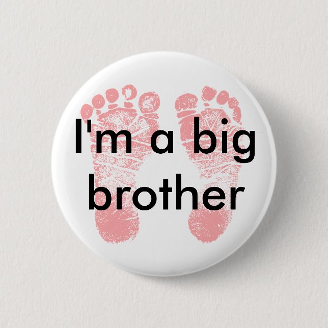 Badge Rond 5 Cm Je suis une goupille de frère (Devant)