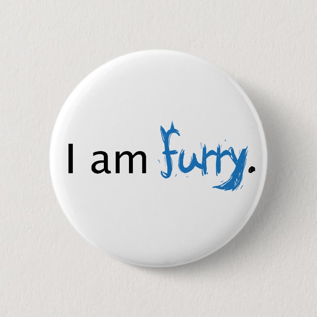 Badge Rond 5 Cm Je suis velu (Devant)
