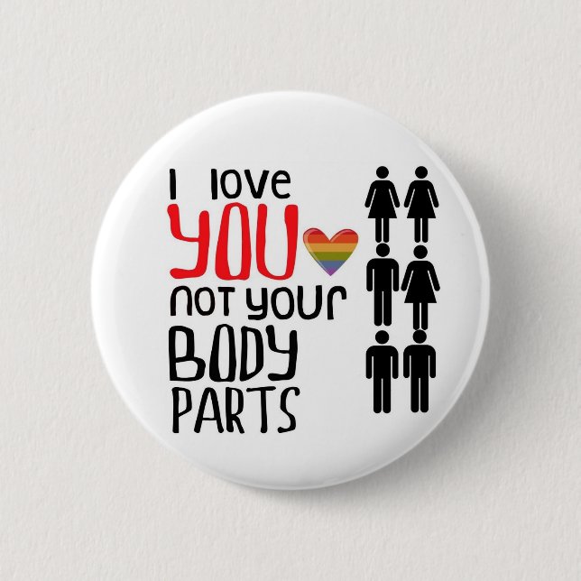 Badge Rond 5 Cm Je t'aime (Devant)