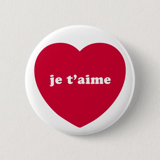 BADGE ROND 5 CM JE T'AIME (Devant)