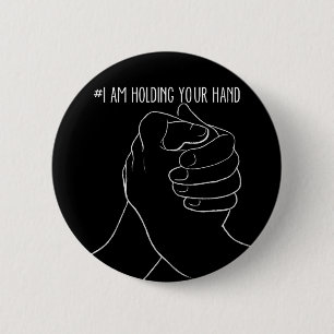 Badge Rond 5 Cm Je tiens votre main par @Kohikki