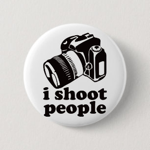 Badge Rond 5 Cm Je tire des personnes !