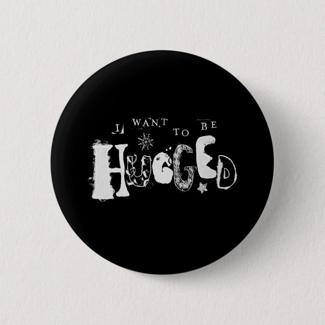 Badge Rond 5 Cm Je veux être accablé (Devant)